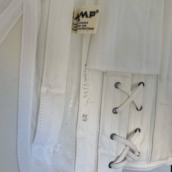 CAMP Vintage Bridal Corset Girdle Corset 29” Garters Shaper Ref. # 9144 White - Picture 12 of 17